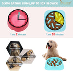 Dog Feeder Slow Eating Pet Bowl Eco-Friendly Non-Toxic Preventing Choking Healthy Design Bowl for Dog Pet Stop Bloat Bowl