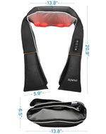 Shiatsu Neck and Shoulder Back Massager with Heat, Deep Tissue 3D Kneading Massage Pillow for Women and Men