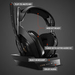 A50 Wireless Headset + Base Station Gen 4 - Compatible with Xbox Series X|S, Xbox One, PC, Mac - Black/Gold