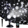 Christmas Snowflake Light Projector Outdoor, Snowfall Spotlight Lamp with Remote